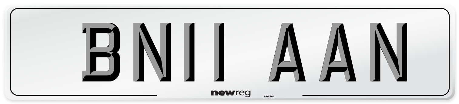 BN11 AAN Number Plate from New Reg